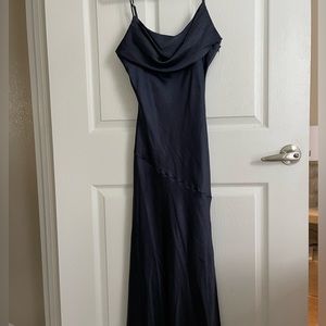 Navy Blue Midi Dress